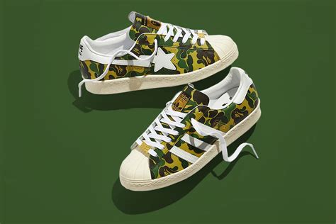 bape camo shoes adidas fake|bape x adidas superstar 80s.